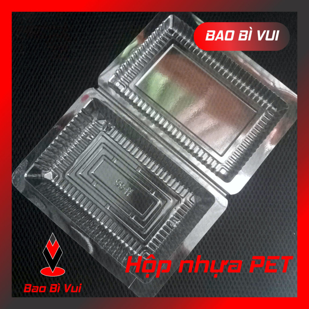 [100 cái] Hộp đựng bánh H30 / H50 / H55 / H25 / H21 /DTD/ H26 / H28 nhựa PET - BAO BÌ VUI