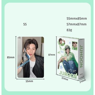 [hàng sẵn] Hộp Thẻ JUHOON - CORTIS Cỏ Tí | Bộ 55 Thẻ Lomo Laser Bo Góc