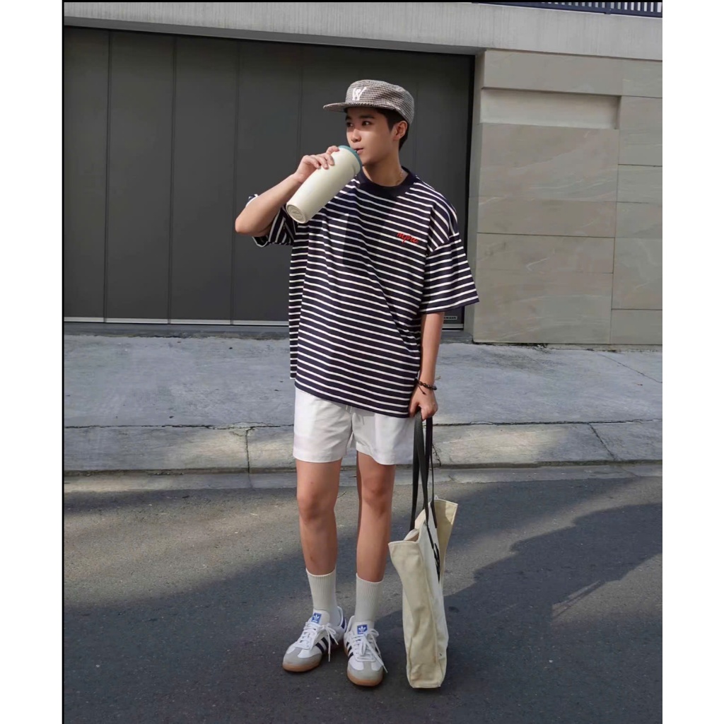 Áo Thun Boxy Kẻ Sọc stripped tee chất vải thun cotton dày dặn, áo form rộng, năng động, dễ phối đồ unisex nam nữ