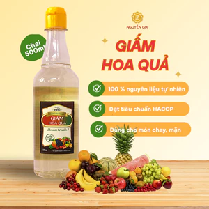Giấm Hoa Quả Lên Men Tự Nhiên 500ml NGG0061 từ chuối, nho, dứa,...