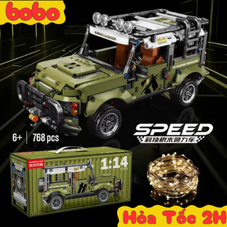 [Kèm Động Cơ] Mô hình lắp ráp siêu xe Lambo OFF Road 1:14, Mô Hình Đồ Chơi Xếp Hình Chạy Cót Siêu Xe LeleBrother