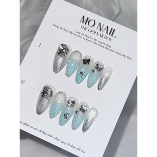(Tặng hộp,keo) Nail Box Thiết Kế Móng Úp, Mong Giả Giáng Sinh Noel Siêu Sang Chảnh Dễ Thương M24