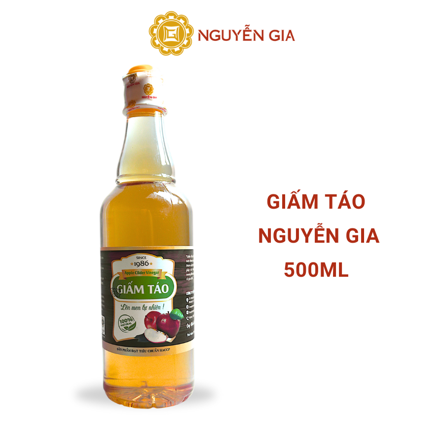 Giấm Táo lên men từ táo nhập chai 500ml NGG0051