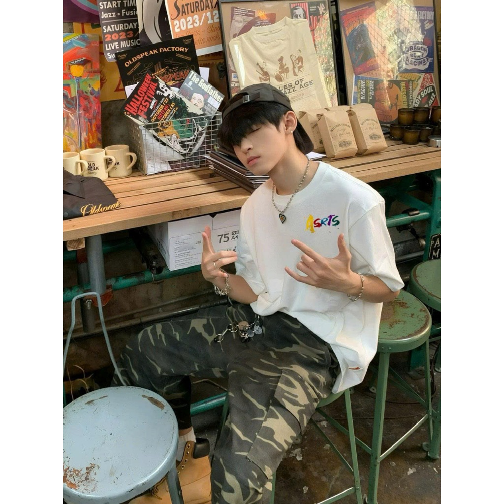 Áo thun Stee Cổ tròn ASRTS II Localbrand ICVCVNI Unisex Cotton