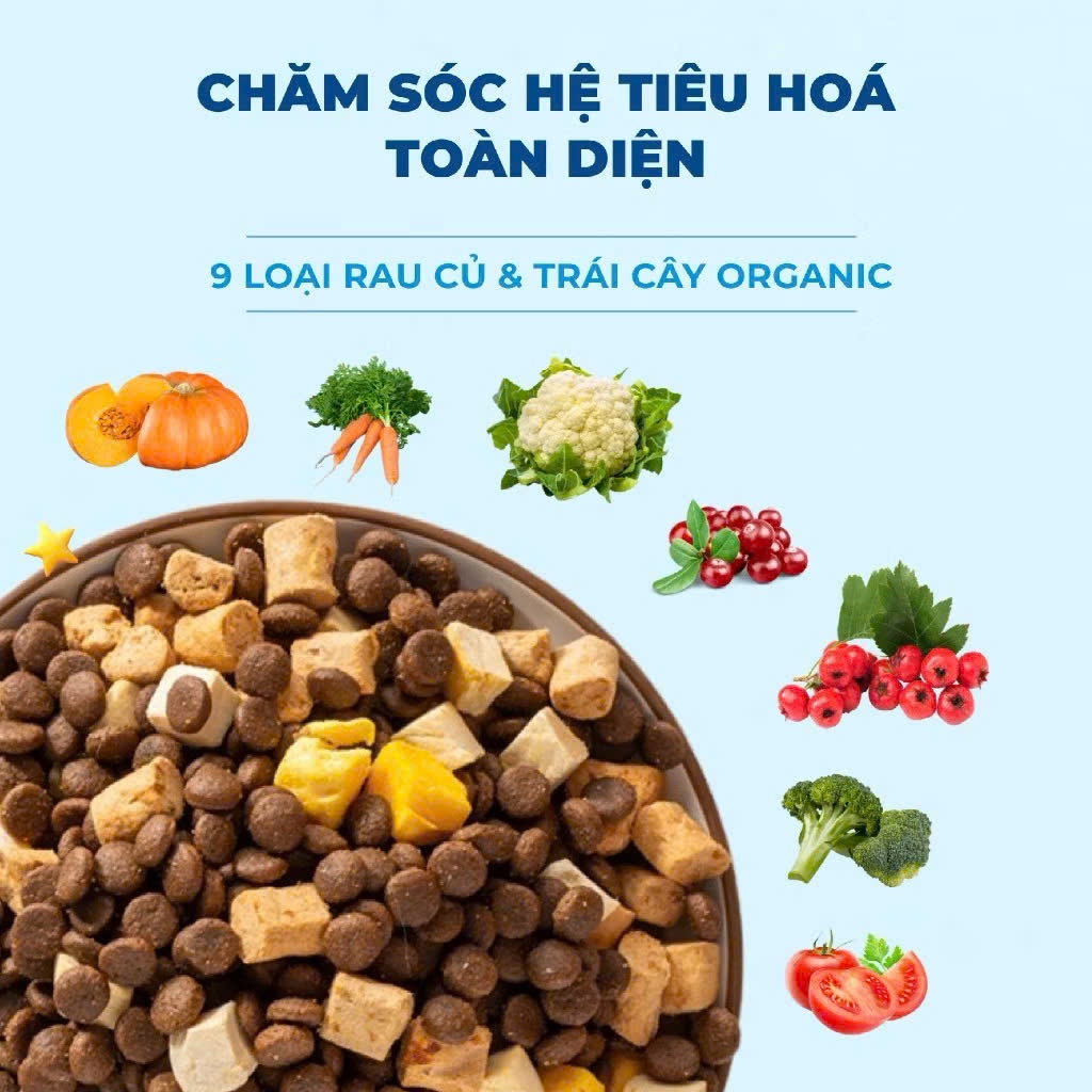 [Chính Hãng] Thức Ăn Hạt Hoàn Chỉnh MR.VET Cho Chó 1.4KG - Dòng D1 Vị Cừu Dầu Cá Hồi Mượt Lông - Kén Ăn