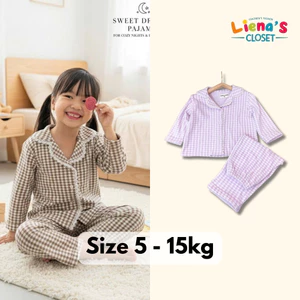 Set Pizama Dài Tay Cổ Viền Ren Chất Len Tăm Lông Thỏ Mềm Mịn Cho Bé Liena'S Closet PJ01