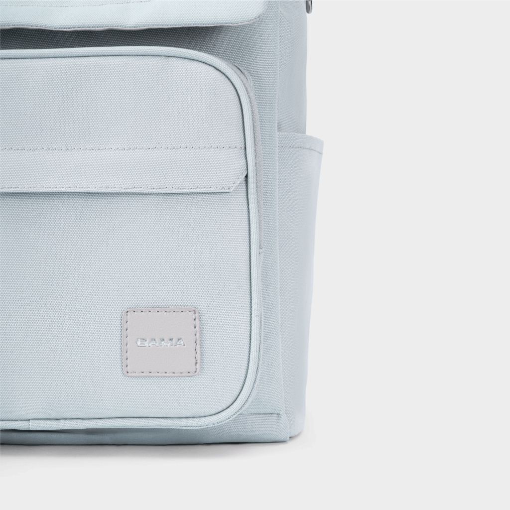 Balo nam nữ đi học đi làm BAMA Solid Backpack chống nước nhiều ngăn đựng laptop 13 14 15.6 inch | BigBuy360 - bigbuy360.vn