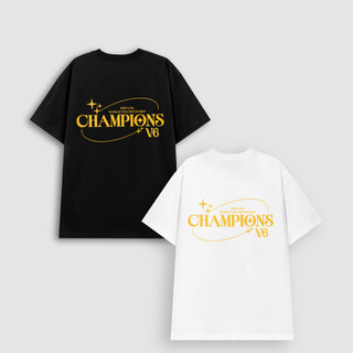 Áo phông nam nữ unisex form vừa T1 6 sao Champion V6, áo thun tay ngắn cổ tròn cotton mềm mát - ta/tb2107