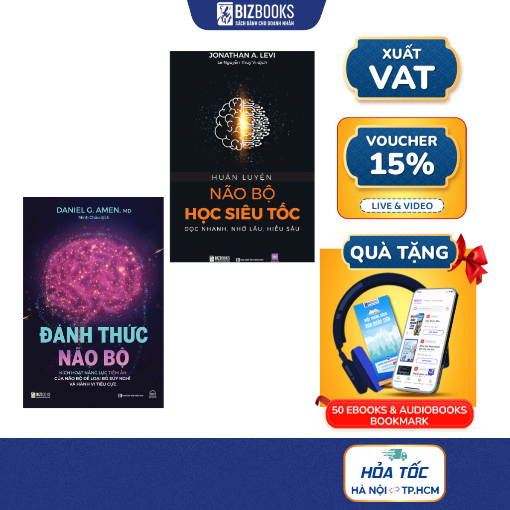 Sách Huấn Luyện Não Bộ Học Siêu Tốc Và Đánh Thức Não Bộ: Kích Hoạt Năng Lực Tiềm Ẩn Của Não Bộ
