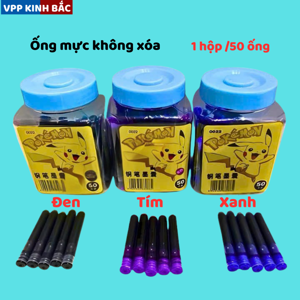 Ống Mực Tiện Ích Cho Bút Máy – Đầu 0.34mm, Phù Hợp Mọi Dòng Bút Máy, Mực Ra Đều