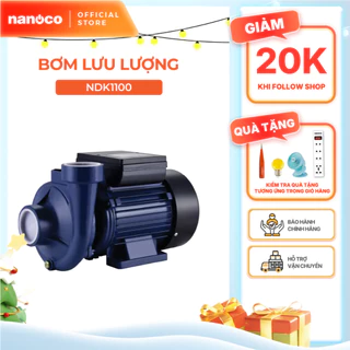Máy bơm nước Nanoco dòng bơm lưu lượng model NDK1100/NDK1500 (công suất 1100W VÀ 1500W)