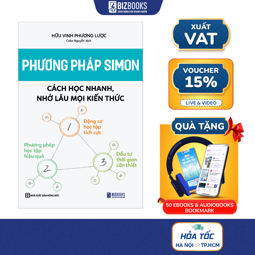 Phương Pháp Học Tập Của Simon - Cách Học Nhanh, Nhớ Lâu Mọi Kiến Thức - Sách Phát Triển Bản Thân Mỗi Ngày