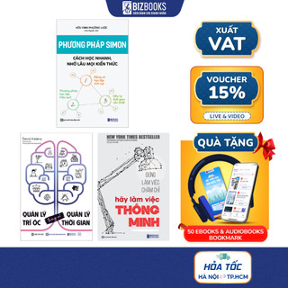 Combo Sách Học Khôn Ngoan - Làm Không Gian Nan: Phương Pháp Simon, Đừng Làm Việc Chăm Chỉ, Quản Lý Trí Óc
