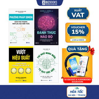 Combo Sách Phương Pháp Simon, Trí Nhớ Minh Mẫn Tư Duy Sắc Sảo, Vượt Hiệu Suất, Đánh Thức Não Bộ