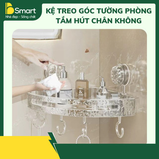 Kệ Treo Góc Tường Phòng Tắm Dán Tường Hút Chân Không Đựng Đồ Nhà Tắm Tiện Lợi, Bền Chắc