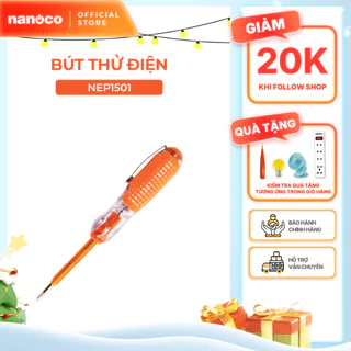 Bút thử điện Nanoco màu cam model NEP1501 loại 2 đầu vít tiện lợi