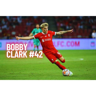 Thẻ Chữ Kí Cầu Thủ Bóng Đá Bobby Clark Liverpool Chính Hãng Leaf Metal 2022 ( Thẻ Hiếm Giới Hạn 2/15 )