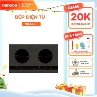Bếp điện từ đôi cảm ứng Nanoco model NICL481