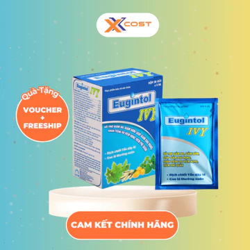 Siro Thảo Dược Giảm Ho, Giảm Đờm, Hỗ Trợ Giảm Đau Họng, Khàn Tiếng, Eugintol Ivy (Hộp 20 gói 5ml)