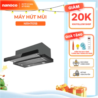 Máy hút mùi âm tủ 70 cm bạc đạn Nanoco model NRH701B (2 tấm lọc nhôm 3 lớp)