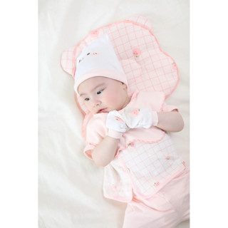 M&B (0-3M) Set bao tay chân bo cho bé sơ sinh chất cotton mềm mịn bảo vệ bé không bị ngấn da.