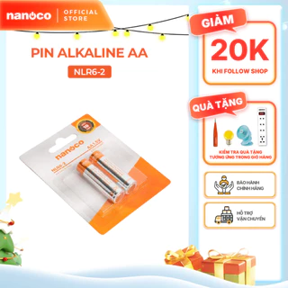 Vỉ 2 và 4 Alkaline AA 1.5V 2600mAh Nanoco model NLR6-2 / NLR6-4