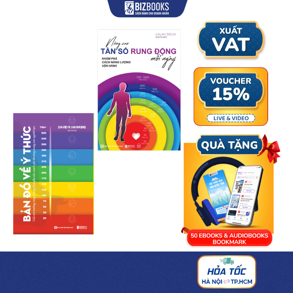 Combo Sách Tần Số: Bản Đồ Về Ý Thức Và Nâng Cao Tần Số Rung Động Mỗi Ngày - Bizbooks