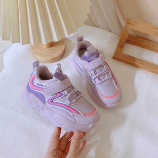 Sz 26 - 37 FORM NHỎ Giầy Thể Thao Đi Học Phối Viền Cho Bé Gái Từ 5 Tuổi K050
