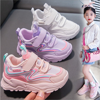 Sz 26 - 37 FORM NHỎ Giầy Thể Thao Đi Học Phối Viền Cho Bé Gái Từ 5 Tuổi K050