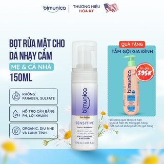 Bọt Rửa Mặt Cho Da Nhạy Cảm BIMUNICA GENTLE FOAMING CLEANSER FOR SENSITIVE SKIN 150ML