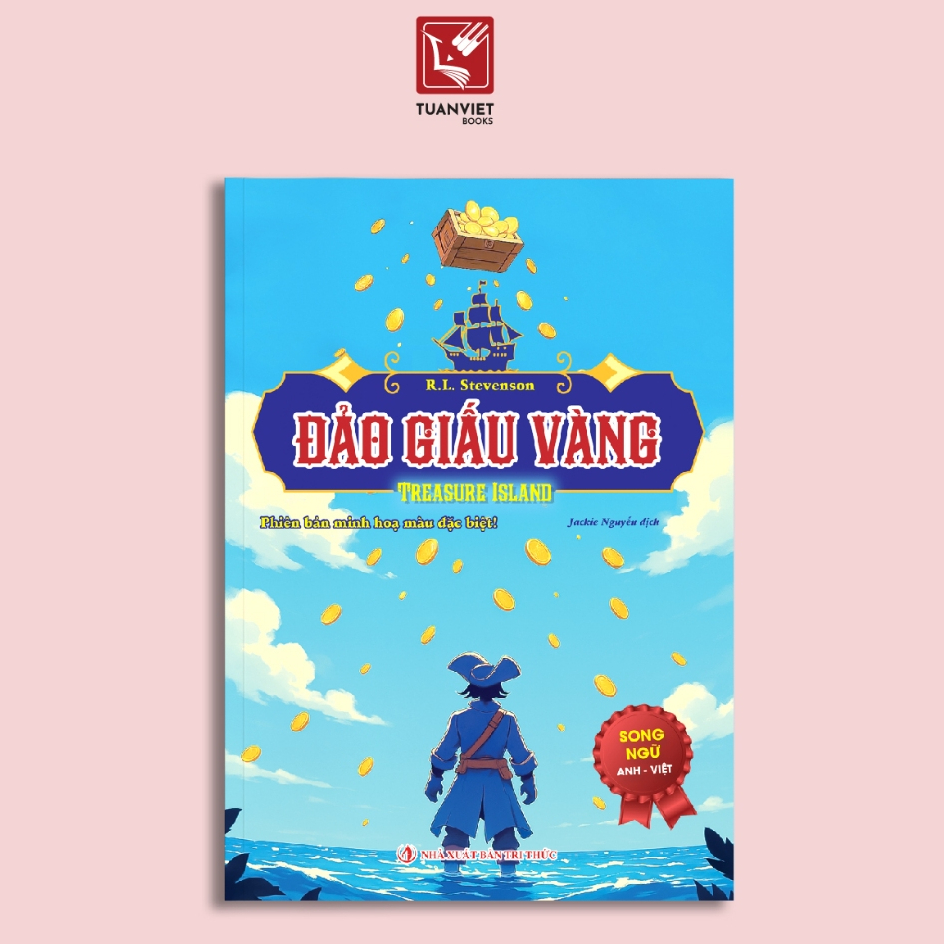 Sách Đảo Giấu Vàng (Treasure Island) - Tặng audio và note từ vựng song ngữ minh họa màu - TUANVIET BOOKS