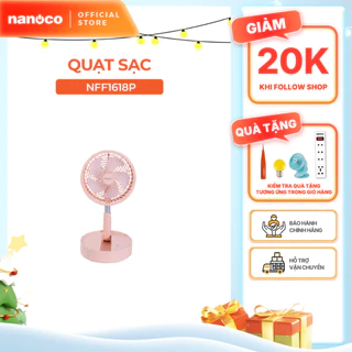 Quạt sạc gấp gọn tiện lợi Nanoco model NFF1618