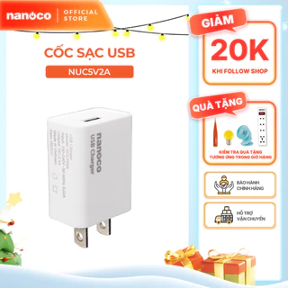 Cốc sạc USB Nanoco Model NUC5V2A