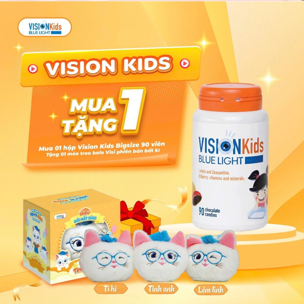 Bổ mắt VisionKids Blue Light - Hộp 90 viên