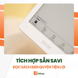 Máy đọc sách Boox Savi 6S Màn hình 6inch Đèn nền 2 chế độ Chính hãng Tặng Kèm Tài Khoản Sách