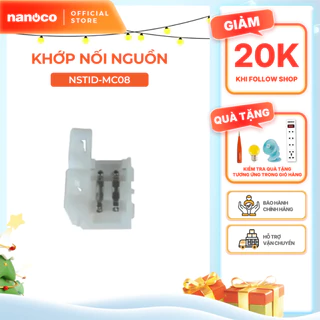 Khớp nối giữa Nanoco dùng cho đèn LED dây dán trong nhà model: NSTID-MC08/ NSTID-MC10
