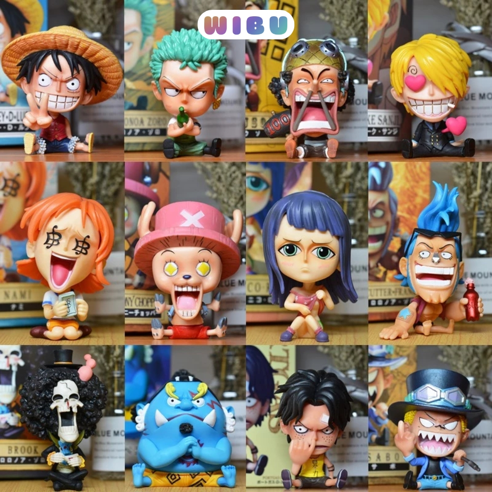 Mô hình One Piece Chibi Luffy Zoro Sanji + các nhân vật chính cao 8-10cm – Figure Đảo Hải Tặc – WiBu