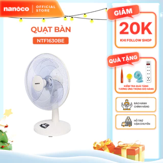 Quạt bàn Nanoco model NTF1630 ( 3 chế độ gió, 3 màu, công suất 47W )