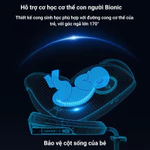 GHẾ NGỒI Ô TÔ TRẺ EM TOPKIDS i-SIZE R129 – XOAY 360° – CHÂN TRỤ CHỐNG LẬT – MÁI CHE UV – 0–12 TUỔI — ảnh 4