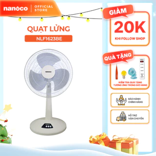 Quạt lửng Nanoco model NLF1623 (màu xanh, màu beige - 3 chế độ gió - công suất 47W)