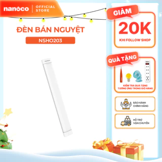 Đèn LED bán nguyệt Oval 0.6m/1.2m 20W/40W/ 60W Nanoco 3 chế độ màu
