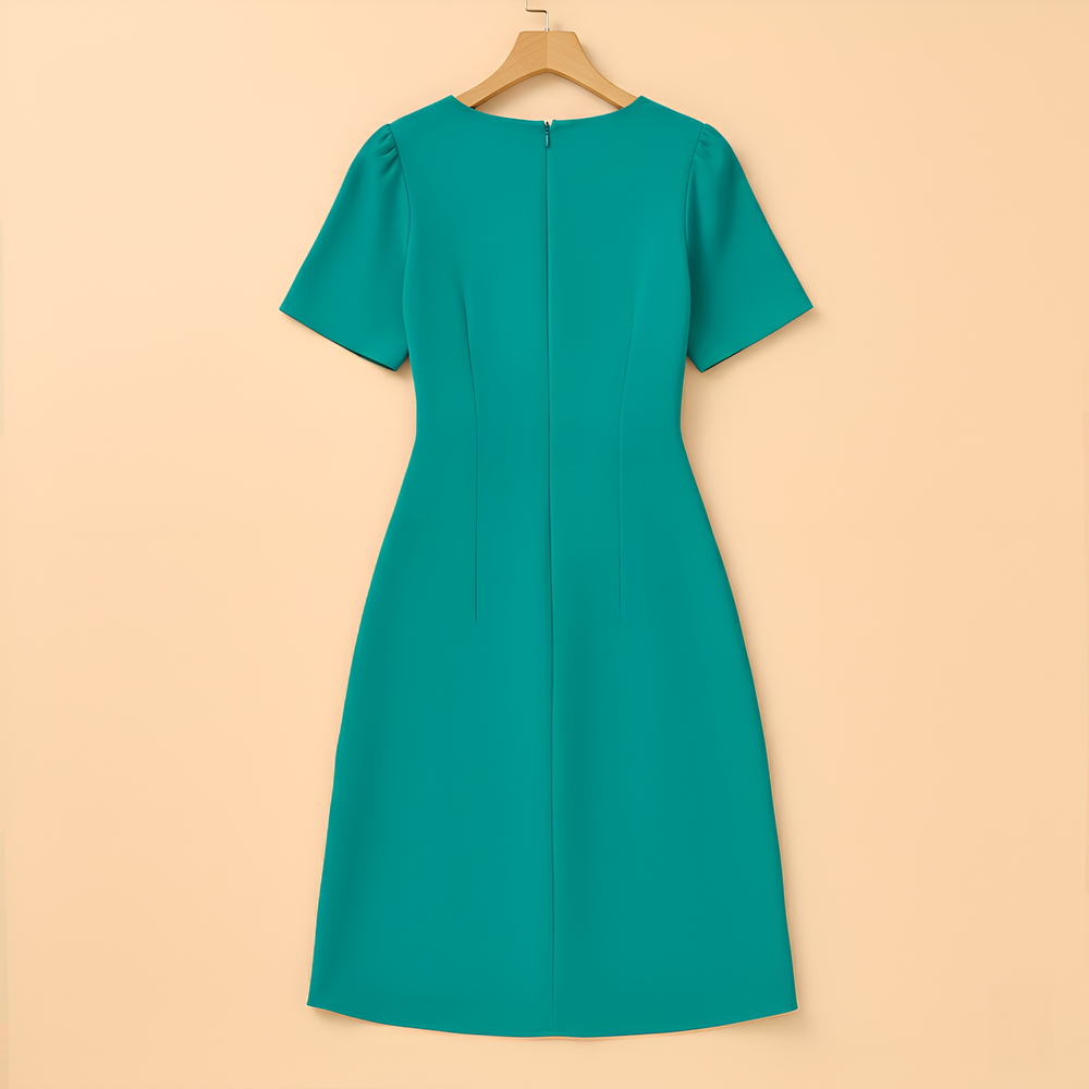 Đầm Dáng Suông Trung Niên ANA Mode Chất Liệu Cotton Lạnh Thanh Lịch Đi Tiệc Quà Tặng Mẹ DM25CBD11