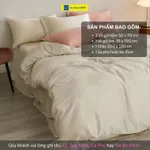Bộ Chăn Ga Gối 5 Món Lụa Tencel Cotton Trơn HỆ THỐNG NỆM - Vỏ Chăn Ga Gối Đệm Trải Giường Mùa Thu Mềm Mịn Cao Cấp — ảnh 4