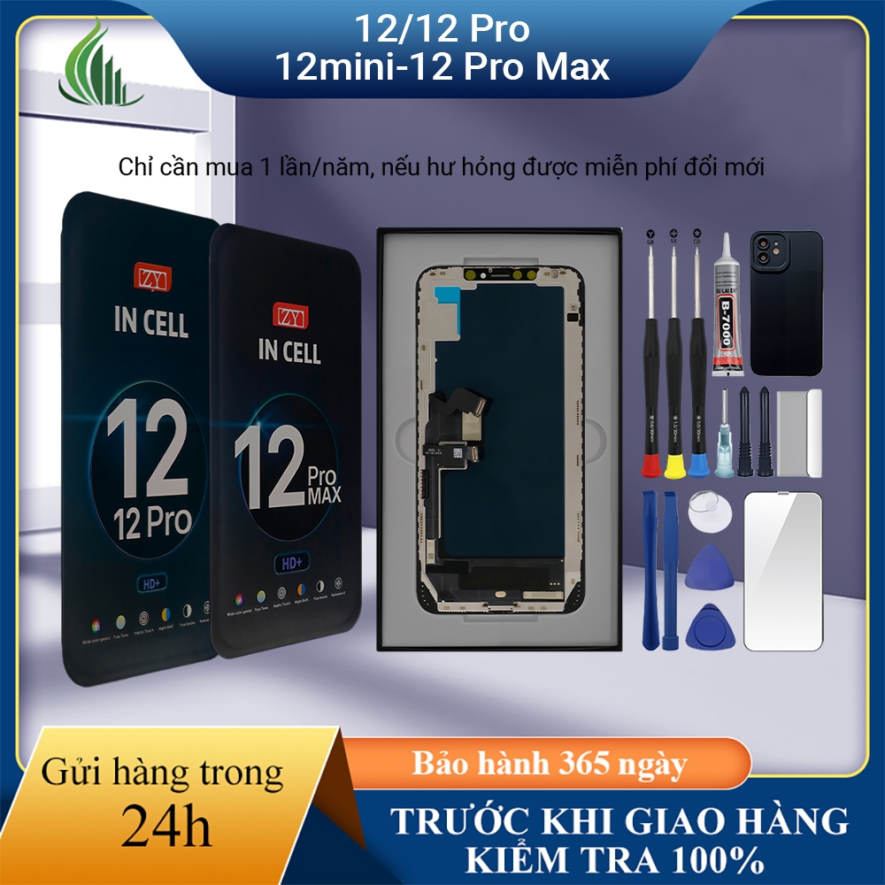Màn hình GX-OLED-HD-HD+ chính hãng tương thích IP 12/12 Pro/12 mini/12 Pro Max Bảo hành 12T