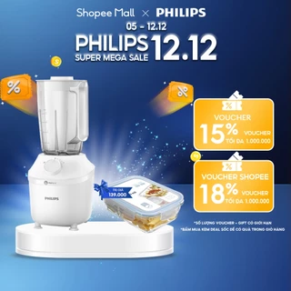 Máy Xay sinh tố Philips HR2041/00 model mới |450W| thân máy + 01 cối lớn| Xay nhuyễn mịn - Hàng Chính Hãng