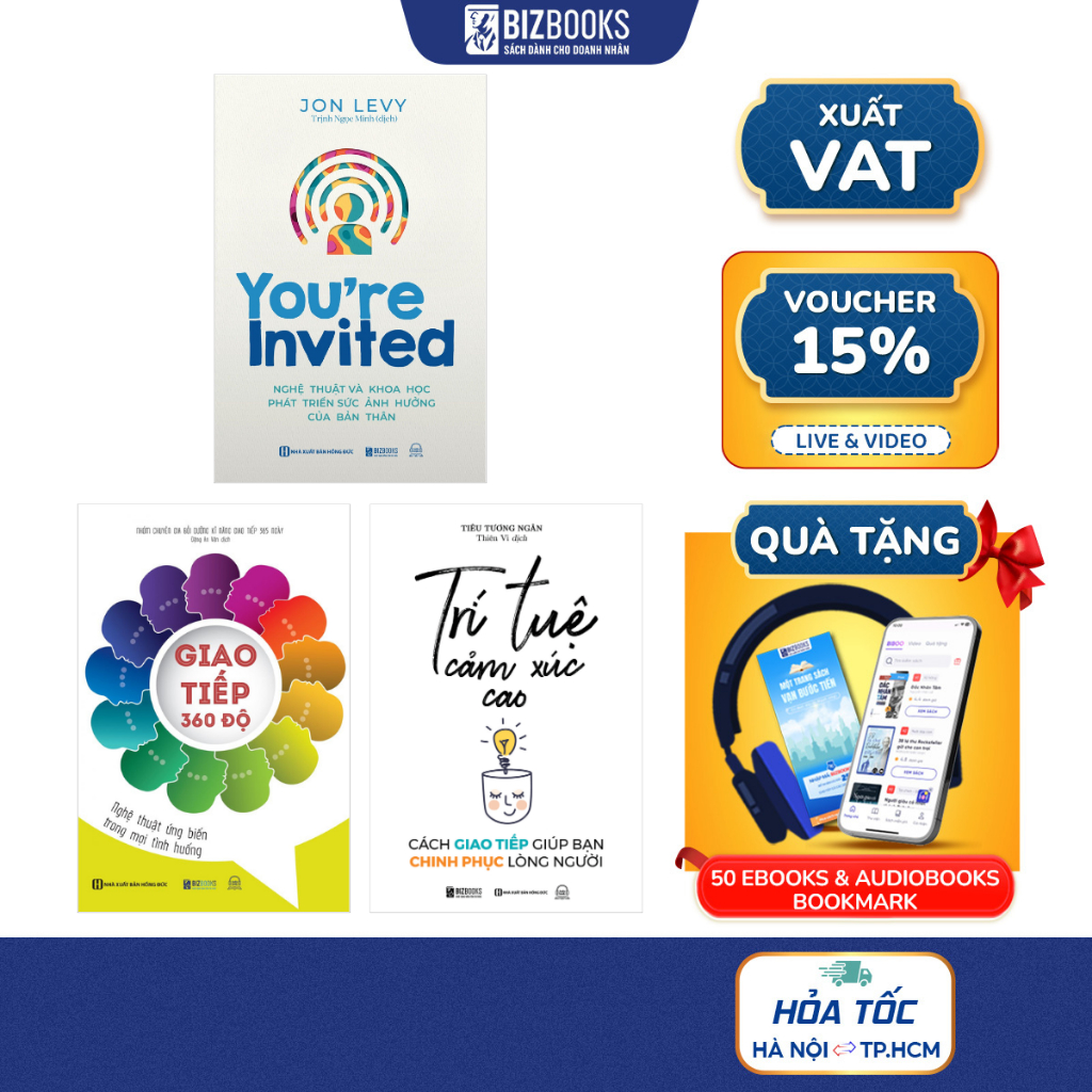 Sách Trí tuệ cảm xúc cao,Giao tiếp 360 độ, Nghệ thuật và khoa học phát triển kết nối cá nhân, tổ chức