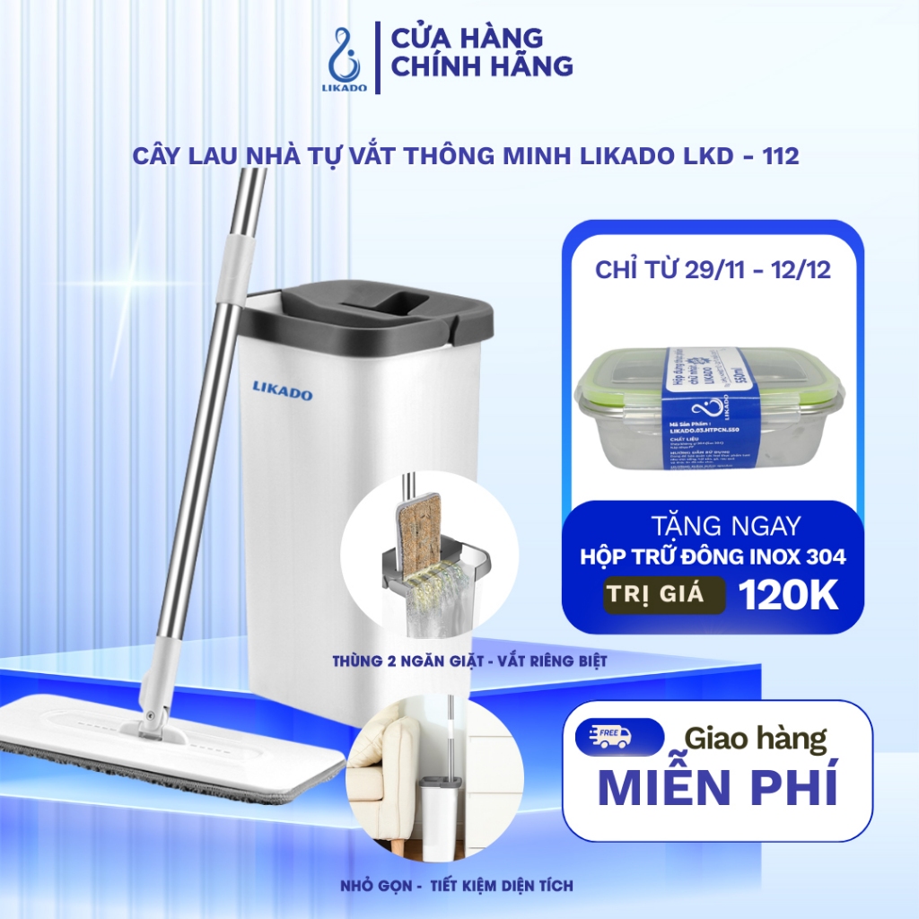 Cây lau nhà tự vắt thông minh Likado LKD – 112