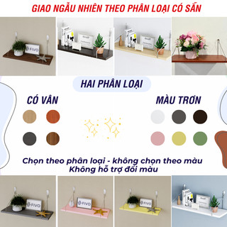 Kệ Sách Gắn Tường Decor Thanh Ngang FB45 FIVO Hiện Đại, Tặng Kèm Phụ Kiện, Dễ Dàng Lắp Ráp