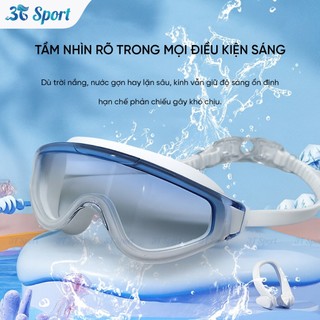 Kính bơi chống bám sương HD khung lớn bảo vệ mắt chống tia UV tầm nhìn rộng  KB-AF8100