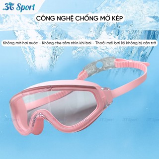 Kính bơi chống bám sương HD khung lớn bảo vệ mắt chống tia UV tầm nhìn rộng  KB-AF8100